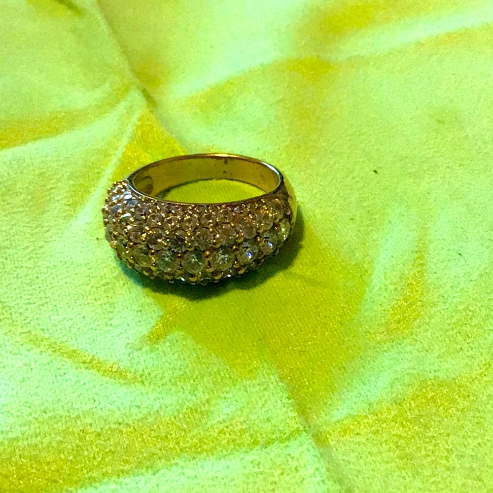 7 “ Cz gold diamond ring